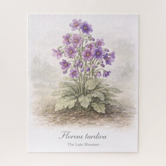 Florens tardiva The Late Bloomer Botanical Legpuzzel (Verticaal)