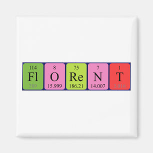 Florent periodieke lijstnaam magnet
