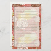 Florentieel patroon 2 briefpapier (Voorkant / Achterkant)