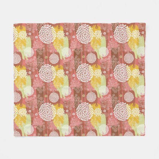 Florentieel patroon 2 fleece deken (Voorkant (Horizontaal))