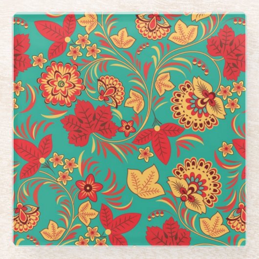 Florentieel patroon 2 glazen onderzetter (Voorkant)