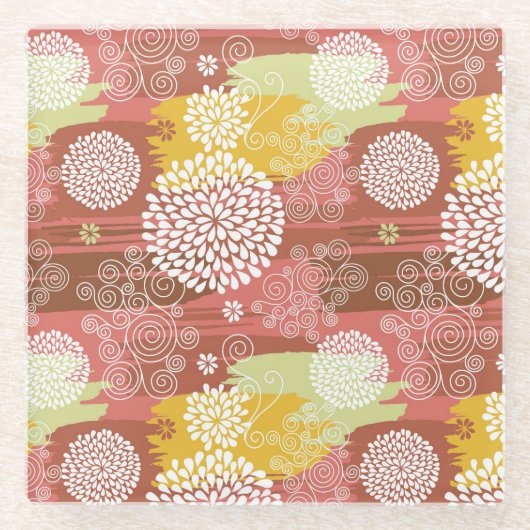 Florentieel patroon 2 glazen onderzetter (Voorkant)