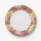 Florentieel patroon 2 papieren bordje (Voorkant)