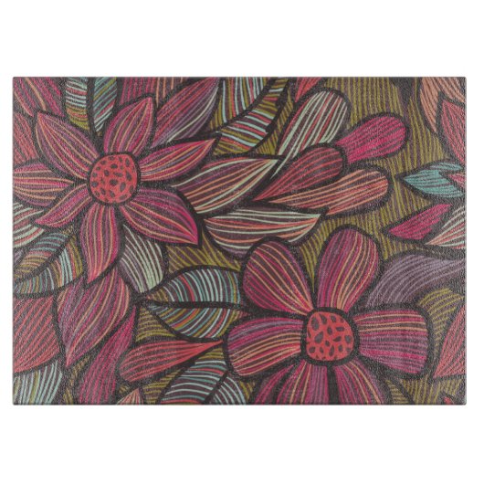 Florentieel patroon 4 3 snijplank (Voorkant)