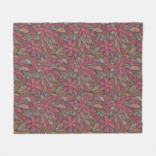 Florentieel patroon 4 fleece deken (Voorkant (Horizontaal))