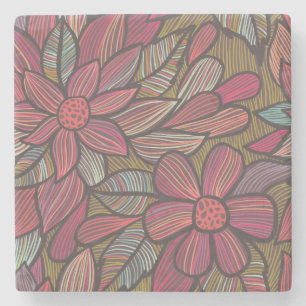 Florentieel patroon 4 stenen onderzetter