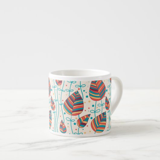 Florentieel patroon 5 2 espresso kop (Voorkant rechts)