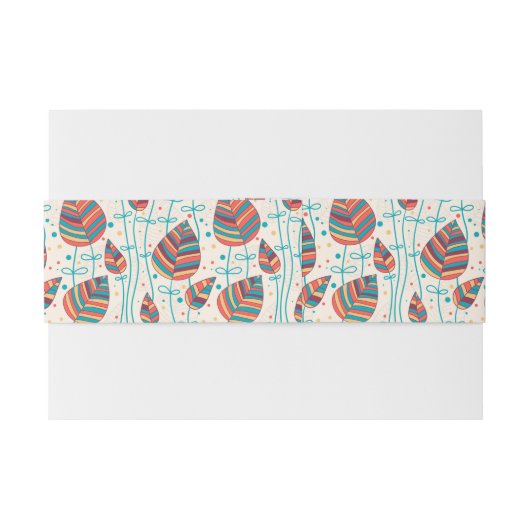 Florentieel patroon 5 2 uitnodigingen wikkel (Achterkant Voorbeeld)