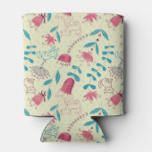 Florentieel patroon met cartoon katten blikjeskoeler (Achterkant)