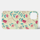 Florentieel patroon met cartoon katten Case-Mate iPhone case (Achterkant (horizontaal))
