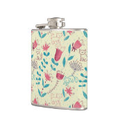 Florentieel patroon met cartoon katten heupfles (Links)