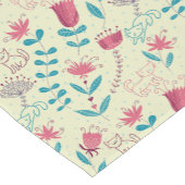 Florentieel patroon met cartoon katten korte tafelloper (Hoek)