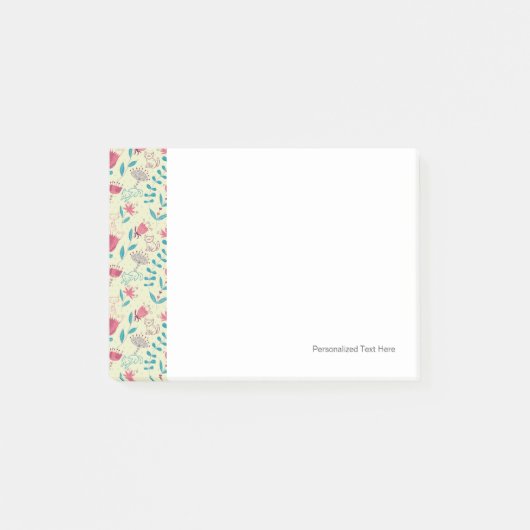 Florentieel patroon met cartoon katten post-it® notes (Voorkant)