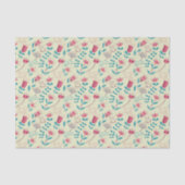 Florentieel patroon met cartoon katten tissuepapier (Voorkant)