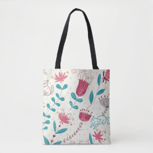 Florentieel patroon met cartoon katten tote bag