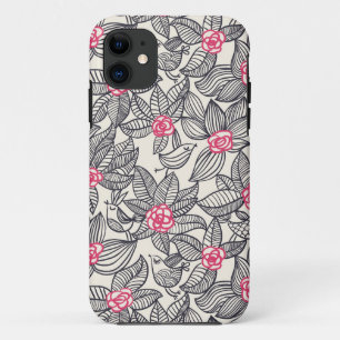 Florentieel patroon met cartoon vogels Case-Mate iPhone case