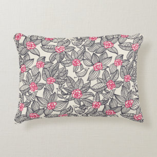 Florentieel patroon met cartoon vogels decoratief kussen