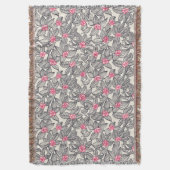 Florentieel patroon met cartoon vogels deken (Voorkant Verticaal)