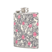 Florentieel patroon met cartoon vogels heupfles (Links)