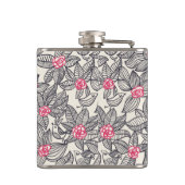 Florentieel patroon met cartoon vogels heupfles (Achterkant)