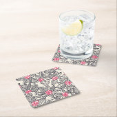 Florentieel patroon met cartoon vogels kartonnen onderzetters (Insitu)