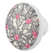 Florentieel patroon met cartoon vogels keramische knop (Rechts)
