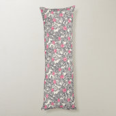 Florentieel patroon met cartoon vogels lichaamskussen (Achterkant (Verticaal))