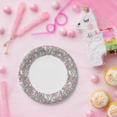 Florentieel patroon met cartoon vogels papieren bordje (Feest)