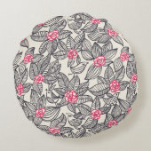 Florentieel patroon met cartoon vogels rond kussen (Achterkant)