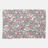 Florentieel patroon met cartoon vogels theedoek (Horizontaal)