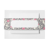 Florentieel patroon met cartoon vogels uitnodigingen wikkel (Voorkant Voorbeeld)