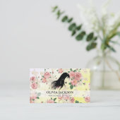 Florentieel patroon met persoonlijke stijllijst visitekaartje (Staand voorkant)