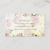 Florentieel patroon met persoonlijke stijllijst visitekaartje (Achterkant)