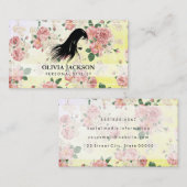 Florentieel patroon met persoonlijke stijllijst visitekaartje (Voorkant / Achterkant)