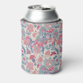 Florentieel patroon met vogel en vlinder blikjeskoeler (Blikje Achterkant)