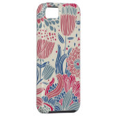 Florentieel patroon met vogel en vlinder Case-Mate iPhone case (Back/Rechts)