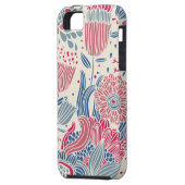 Florentieel patroon met vogel en vlinder Case-Mate iPhone case (Achterkant Links)