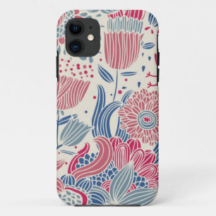 Florentieel patroon met vogel en vlinder iPhone 11 hoesje