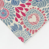 Florentieel patroon met vogel en vlinder fleece deken (Hoek)