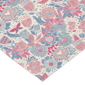 Florentieel patroon met vogel en vlinder korte tafelloper (Hoek)