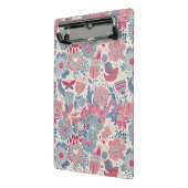 Florentieel patroon met vogel en vlinder mini klembord (Angled2)
