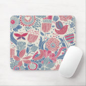 Florentieel patroon met vogel en vlinder muismat (Met muis)