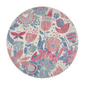 Florentieel patroon met vogel en vlinder snijplank (Voorkant)