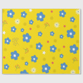 Florentieel patroon op een gele achtergrond cadeaupapier (Vlak)