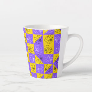 Florentieel patroon van esthetisch geometrisch kes latte mok