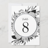 Florentieel tabelnummer zwarte en witte Waterverf Kaart (Voorkant)