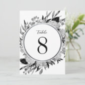 Florentieel tabelnummer zwarte en witte Waterverf Kaart (Staand voorkant)