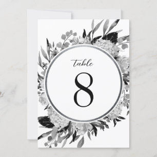 Florentieel tabelnummer zwarte en witte Waterverf Kaart