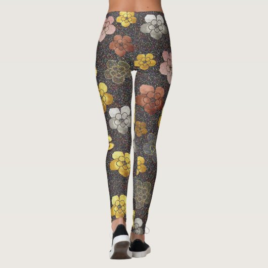Florentiële Leggings op donkere juwelen (Achterkant)