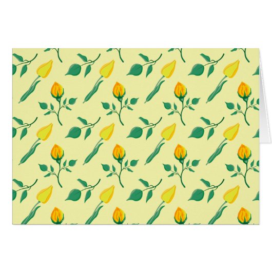 Florentijn met gele roos en tulpbloemen (Voorkant Horizontaal)